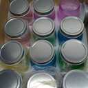 Pinkunn 12 Pcs 16 oz Colored Mason Jars with Lids Bulk, Vintage Color Glass Mason Jars for Storage Airtight Regular Mouth Glass Container for Fermenting Jelly DIY Crafts(Colorful)