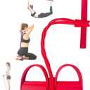 21 Fitness Resistance Bands-4 Tube Pedal Ankle Puller - 2023 New Sit up Leg Stretch Rope Exercise Bands with Handles, Stretching Workout Fitness Bands for Arm Weights Exercise Equipment (Red)