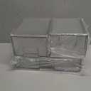 Clear Stackable Desk Storage Drawers, 3 Pack Acrylic Bathroom Makeup Organizers, Easily Assemble All Purpose Plastic Bins for Brightroom, Pantry Organization, Vanity, Undersink, Cabinet