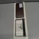 Rustic Toilet Paper Holder Wall Mount - 6.69"x2.95" Solid Wood Bathroom Tissue Paper Roll Hoder with 5.7" Stainless Steel Rod, Farmhouse Paper Towel Holder for Small Space