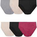 Fruit of the Loom womens No Show Seamless Underwear, Amazing Stretch & No Panty Lines, Size: 7/L