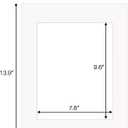 ZBEIVAN 11x14 White Picture Mats with Core Bevel Cut Frame Mattes for 8x10 Pictures - Pack of 12