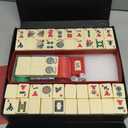 American Mahjong Tile Set, 166pcs Premium Mah Jong Tiles with Exquisite Storage Box, Include Instructions & Play-Chips, Mah Jongg Sets for Family & Friends Gatherings