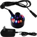 PULACO Mist Maker, Indoor Fountain Mister Foggers, Small Pond Fog Machine Atomizer Air Humidifier Perfect for Water Feature, Halloween