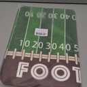 Football Field Bathroom Rugs 24x16 Inches | Water Absorbent Soft Non-Slip Bath Mat Machine Washable Mats for Showers Laundry Rooms Indoor Doors Decor