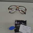livho Vintage Aviator Blue Light Blocking Glasses, Fashion Oversized Frames for Eye Strain Relief, Unisex Design