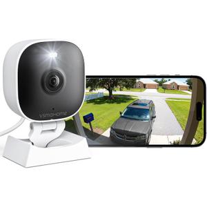 2K Cameras for Home Security,Indoor/Outdoor for Baby/Elder/Pet Monitoring with Phone app,Wired Plug&Play,Color Night Vision,2-Way Audio&24/7 Recording ,Support 128G Card Storage ( Not Included)