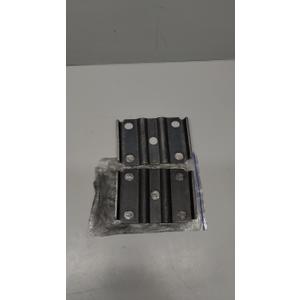 4 PCS Ribbed U-Bolt Plate for 1-3/4" or 2" Springs- 3" Diameter, Round Trailer Axle - 2" Wide Spring - 9/16" Bolts