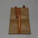 Tissues Box PU Leather Facial Paper Storage Case Rectangular Organizer Holder Decor with Hanging Strip for Kitchen Restaurant Countertops Bedroom Dressers Night Stands Desks (Brown)