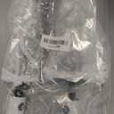 2 Pack Wedding Umbrellas, Lightweight Folding Clear, Pop-on, Stylish, Adult, Rain, Perfect for Travel, Dating, Shopping (transparently)