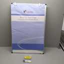VIZ-PRO Whiteboard Easel, 36 x 24 Inches, Portable Dry Erase Board Height Adjustable With Flipchart Pad