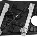 Dasbecan Front Left Driver Side Power Window Regulator with Panel Compatible with Hyundai Sonata 2011 2012 2013 2014 Sedan Replaces 752-928 82471-3Q000 Without Motor