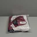 Leumoi 6 Pcs Men's Pirate Costume Men's Renaissance Medieval Viking Shirt Banded Pants Bandana Sash Belt Eye Patch Earrings (Medium, White, Wine Red)