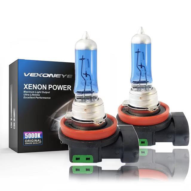 VEXONEYE H11 Halogen Headlight Bulb/Fog Light 12V 55W White 5000K 64211 12362 Light Headlamp Super Bright