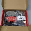 HUSCH D914 Front Ceramic Brake Pads Kit Fit For Acura ILX 2013-2015, For Honda Accord 2003-2017, For Civic 2012-2021, For CR-V 2002-2006 2012-2016, For CR-Z 2016, For Element 2003-2011, For Fit 2014