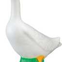 Fox Valley Traders Gaggleville Porch Goose Baby Statue Charming 17" Outdoor Decorative Figurine for Garden, Patio, or Entryway Accent