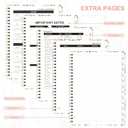 4 x 2026 Planner, Weekly and Monthly Calendar Book Planner, Agenda 2026 from January to December, Academic Planning for School, Offices Supplies, Painted Flowers