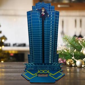 Die Hard Advent Calendar 2025,Wooden 24 Days Diehard Christmas Countdown Calendar for Kids Christmas Advent Gifts Home Table Party Decorations