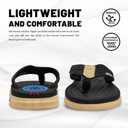 Mens Beach Flip Flops Orthotic Summer Thong Sandals Comfort Rubber Soles with Soft Cushion 11.5