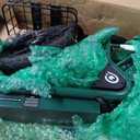 Hiboy Q2 Adult Electric Scooter with Seat & Phone Holder – 500W Motor, 22mi Range, 14" Wheels, Dual Suspension, Neon Lights, Foldable for Commute, Forest Green