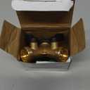 Biswing Garden Hose Splitter 2 Way, Heavy Duty Brass Connector Tap Splitter, Y Splitter 2 Valves with 2 Extra Rubber Washers