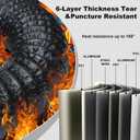 Dryer Vent Hose For Tight Space,Dryer Vent Connector Kit with 4 Inch 9.8 Feet Hose,90 Degree Dryers Vent Elbow,Space Saving and Easy to Install