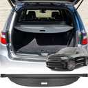Cargo Cover Compatible with 2011-2025 2026 Dodge Durango Accessories(Fit Both 2nd & 3rd Row Grooves),Leather Retractable Trunk Cover Security Shade Cover for Durango Accessories