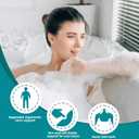 Bath Pillows for Tub,Luxury Bath Pillow for Neck and Back Support-with Comfortable Breathable Cotton 6 Non-Slip Suction (Extra Thick Style)