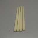 Everymoment Ivory Taper Candles - 4 Pack 10 Inch Candlesticks - Dripless & Smokeless Tapered Candle 8 Hours Unscented Cream Candle Sticks - Perfect for Wedding Holiday Dinner Party Home Decor