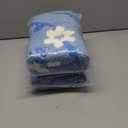 2 x Blue Floral Bath Mats for Bathroom Blue and White Flower Daisy Vintage Rug for Room Decor (Blue, 31" x 20")
