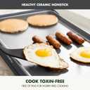GreenPan Advanced 10.5x 20 Electric Griddle with Warming Drawer, Healthy Ceramic Nonstick PFAS-Free Coating, Temperature Control, Easy and Versatile Countertop Meals, Dishwasher Safe, Graphite