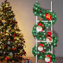 Tigeen 59 Inch 3 Pack Lighted Christmas Stocking Holder Stand for Wall