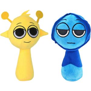 Sprunky Plush, Simon Jevin Sprunky Plushies Cute Stuffed Animals Pillow Plush Figure Sprunky Toys Doll Fun Gifts for Kids Adult Playtime Christmas Birthday 2 Pcs