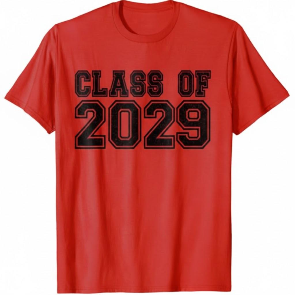 Class of 2029 Graduate Shirts for Men Women Funny Graduation T-Shirt M