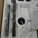 58 Inch Ceiling Fans with Lights and Remote, Black Indoor/Outdoor Ceiling Fan with Quiet Reversible DC Motor, 6 Speeds, 3CCT, 6 Blades Large Ceiling Fan for Living Room Bedroom Patio