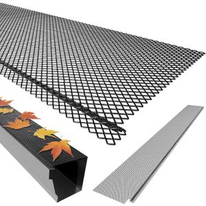144FT Lock-in Gutter Guard, 6 Inch, Fits 4/5/6 Inch K Style Steel Snap-in Leaf Gutter Guards Micro Mesh Gutter Screens Rain Gutter, for Leaf Filter (48pcs)