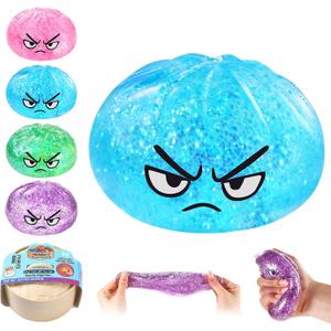 Malt Sugar Glitter Dumpling Squishy Mystery Box Squeeze, Sensory & Fidget Desk Toys for Kids, Adults, Teens Holiday & Birthday Gifts
