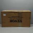 VEVOR Utility Service Cart, 2 Shelf 550LBS Heavy Duty Plastic Rolling Utility Cart, Medium Lipped Shelf, 360 Swivel Wheels, Ergonomic Storage Handle for Warehouse Garage, Black