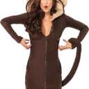 Leg Avenue Women's Cozy Monkey Costume (Brown) S