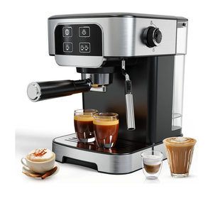 TEM612 Espresso Machine 20 Bar with Steam Milk Frother, Stainless Steel Coffee Machine with Removable Water Tank for Cappuccino,Latte, Compact Stainless Steel Coffee maker for home TEM612 Espresso Machine 20 Bar with Steam Milk Frother, Stainless Steel Coffee Machine with Removable Water Tank for Cappuccino,Latte, Compact Stainless Steel Coffee maker for home