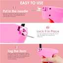 Stitch Gun for Clothes - Handheld Stitch Gun Quick Clothing Fixer - Tagging Gun - Includes 6 Needle, 1000 Black Fasteners & 1000 White Fasteners