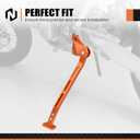 NICECNC Adjustable Kickstand, Motorcycle SideStand Compatible with KTM 300 SX 2023-24 250 SX 2017-2024 125 150 SX 2016-24 250 350 450 SX-F 2016-24,Compatible with Gas Gas MC125 MC250F MC450F 2021-24