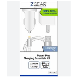 ZGEAR 3PC Power Plus Charging Essential Kit