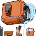 Inesore Compatible with AirPods 4 Generation Case,Secure Lock & Phone Stand Design,Compatible with MagSafe,Automatic Snap Switch Secure Cover for New AirPods 4th (2024)-Orange