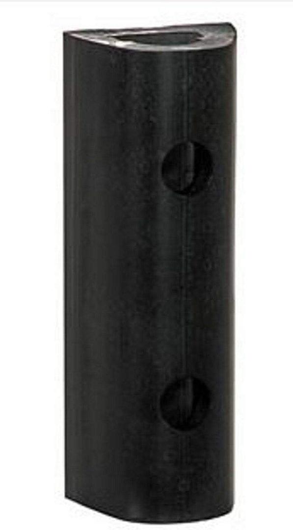 Buyers Products D424 Extruded Rubber D Shaped Bumper, Heavy Duty 3 Hole, Size 4x4x24, High Impact Resistance, Pre Drilled for Trucks, Trailers, Vans, and Loading Dock Protection