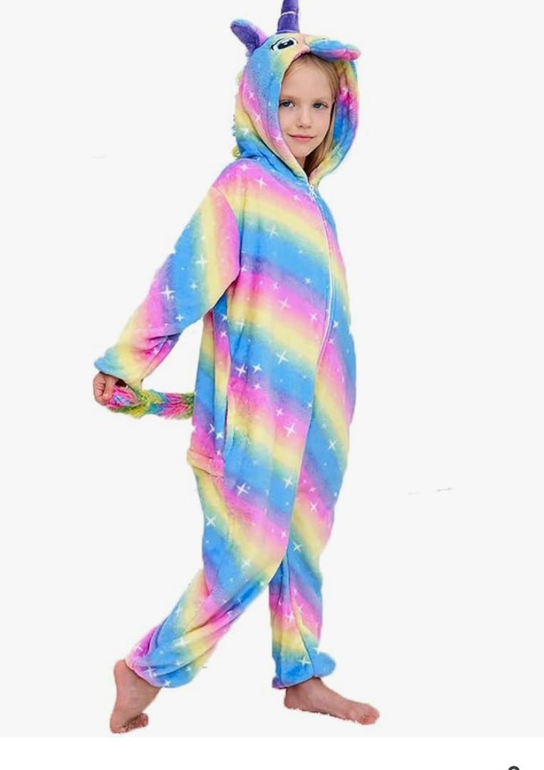 Unisex Children Unicorn Pyjamas Halloween Kids Onesie Costume, Size: 7-8Y