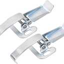 uxcell 5.16-inch Galvanized Draw Toggle Latch with Spring-Steel Hook - 2 Pcs