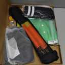 Soccer Referee Jersey, 7PCs Soccer Referee Kit, Referee Cards, Whistle, Socks, Flags, Soccer Referee Costume for Adult, Medium