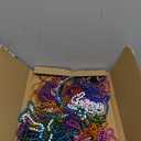 YAXINRUI 30 PCS Mardi Gras Beads, Party Beads Necklaces for Mardi Gras, Christmas, St. Patrick's Day, Beads Party Favors, Metallic Colorful Mardi Gras Beads Throw Beads Accessories in 10 Colors