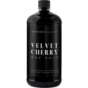 Fragrances - Luxury Mop Soap (Velvet Cherry) 32 Oz  Velvet Cherry Scented Floor Cleaner for Mopping  Pet Safe, Best Smelling Mop Detergent for All Surfaces